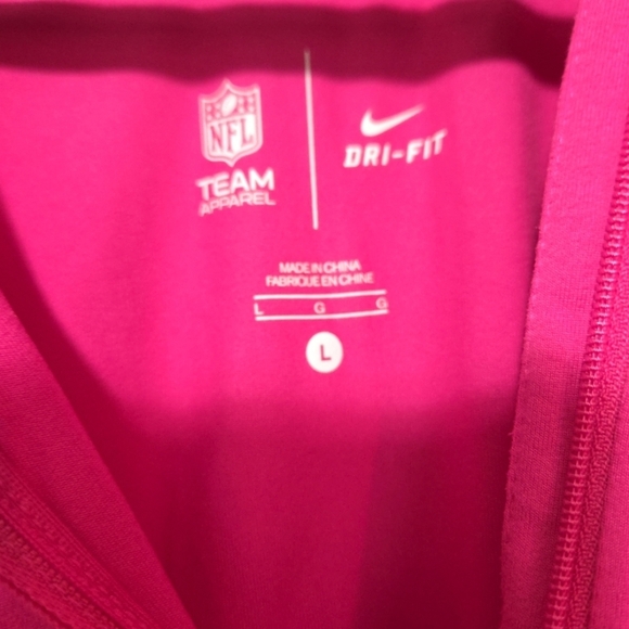Nike NFL Dry Fit 1/4 Zip Carolina Panthers Breast Cancer Awareness Pullover - Picture 8 of 11